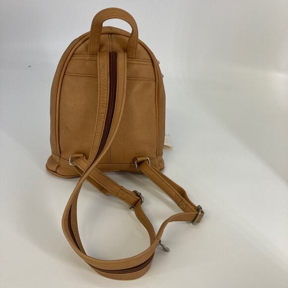 LE DONNE MINI SOFT TAN LEATHER BACKPACK - Picture 4 of 16